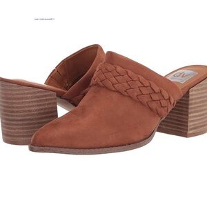 DV Dolce Vita Womens TRINITY Rubber Sole Slip On Mule Bootie With Braided Detai…